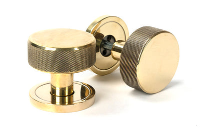 Brompton Mortice/Rim Knob Set Plain Rose