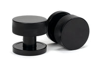 Brompton Mortice/Rim Knob Set Plain Rose