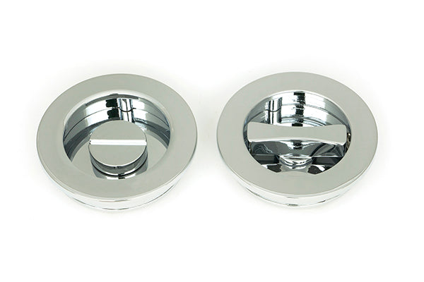 60mm Plain Round Pull - Privacy Set