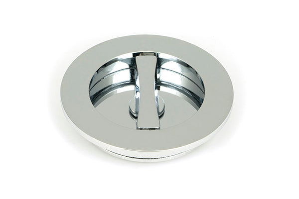 75mm Plain Round Pull - Privacy Set