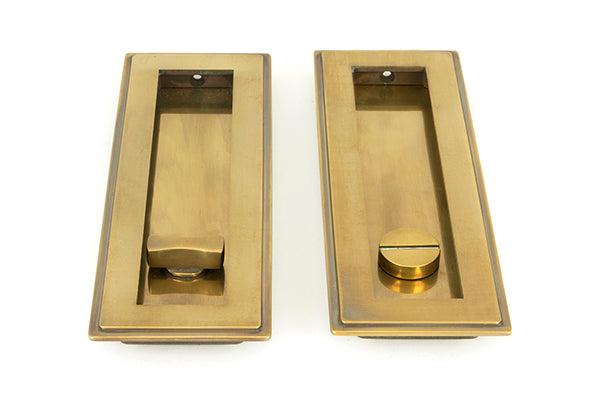 175mm Art Deco Rectangular Pull - Privacy Set