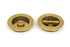 75mm Art Deco Round Pull - Privacy Set