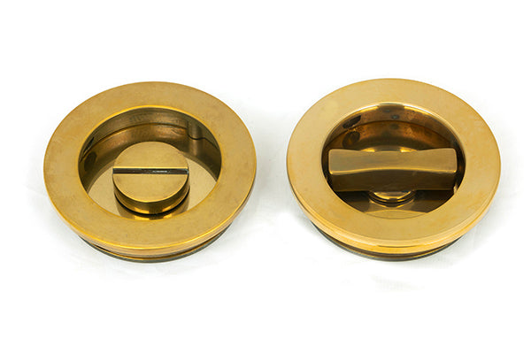 60mm Plain Round Pull - Privacy Set