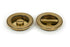 75mm Plain Round Pull - Privacy Set