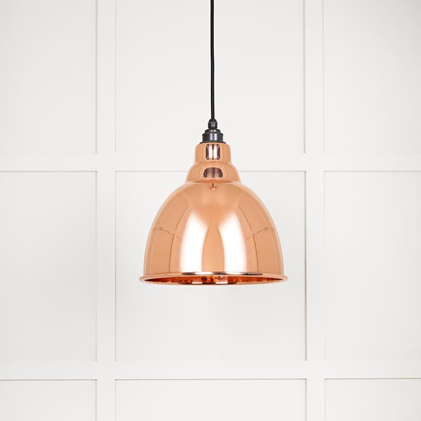 Hammered Copper Brindley Pendant