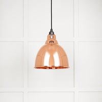 Hammered Copper Brindley Pendant