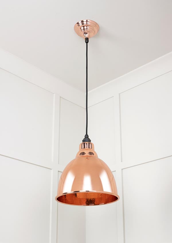 Hammered Copper Brindley Pendant