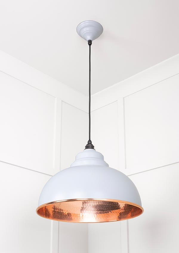 Hammered Copper Harborne Pendant