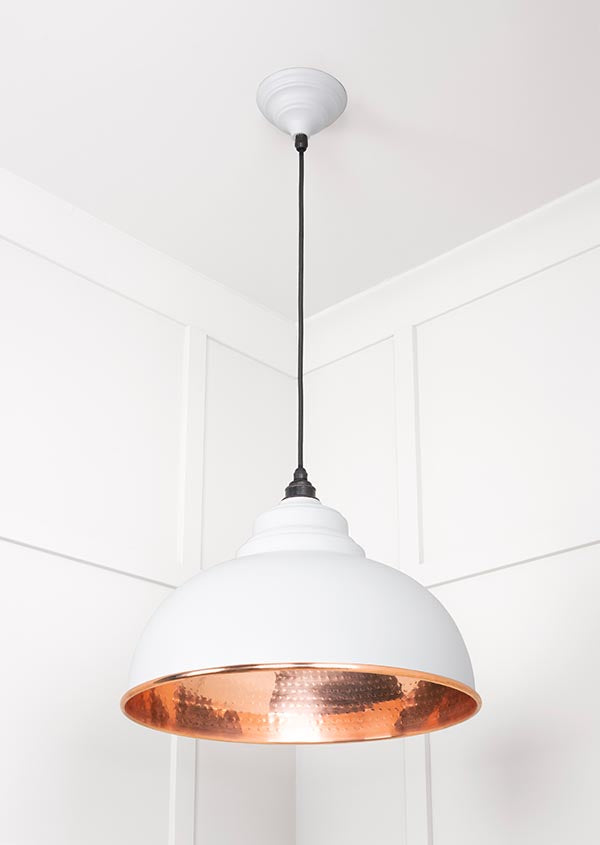 Hammered Copper Harborne Pendant