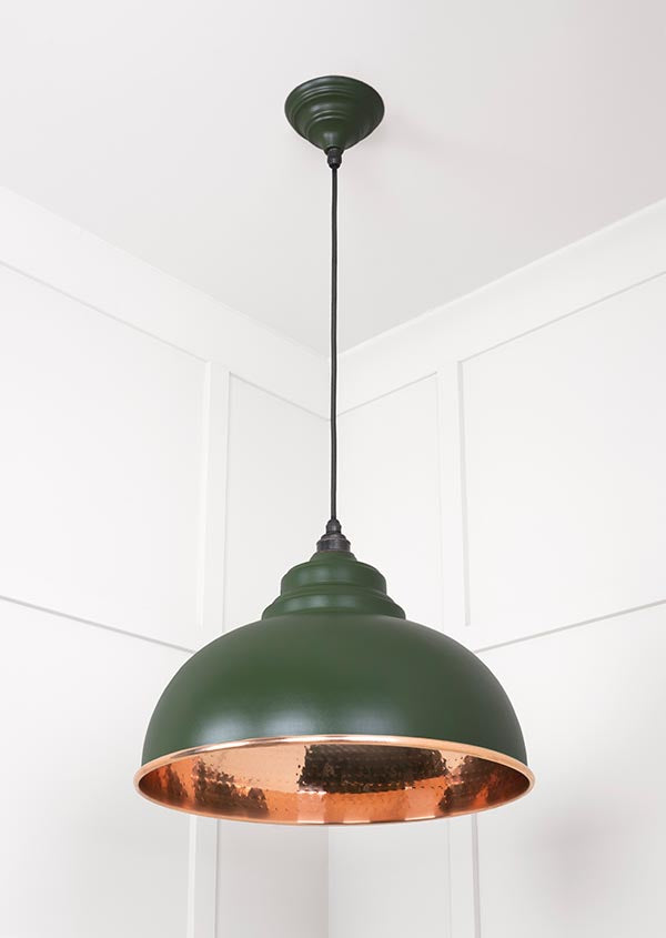 Hammered Copper Harborne Pendant