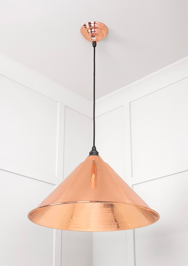 Hammered Copper Hockley Pendant