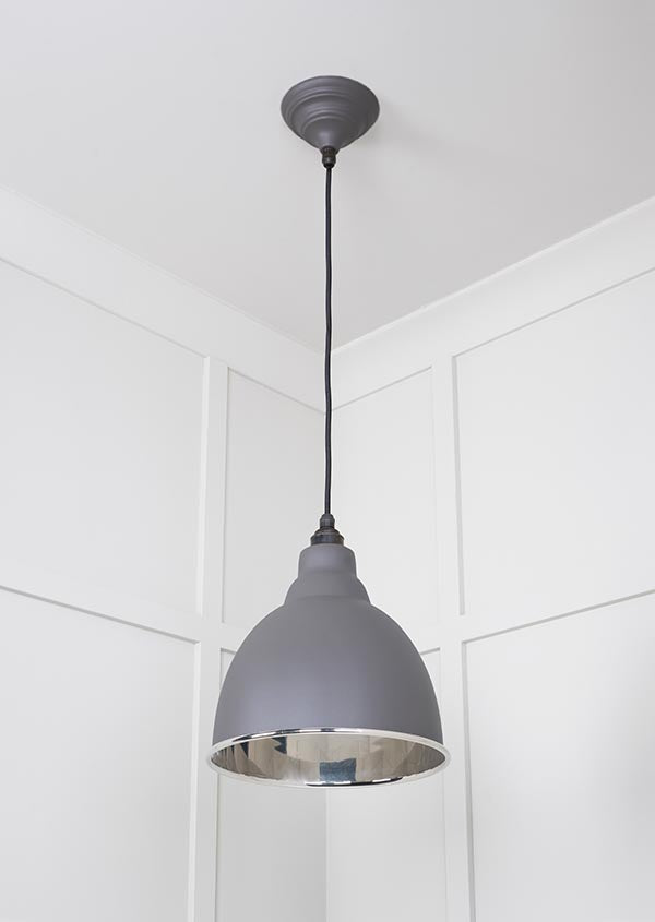 Smooth Nickel Brindley Pendant