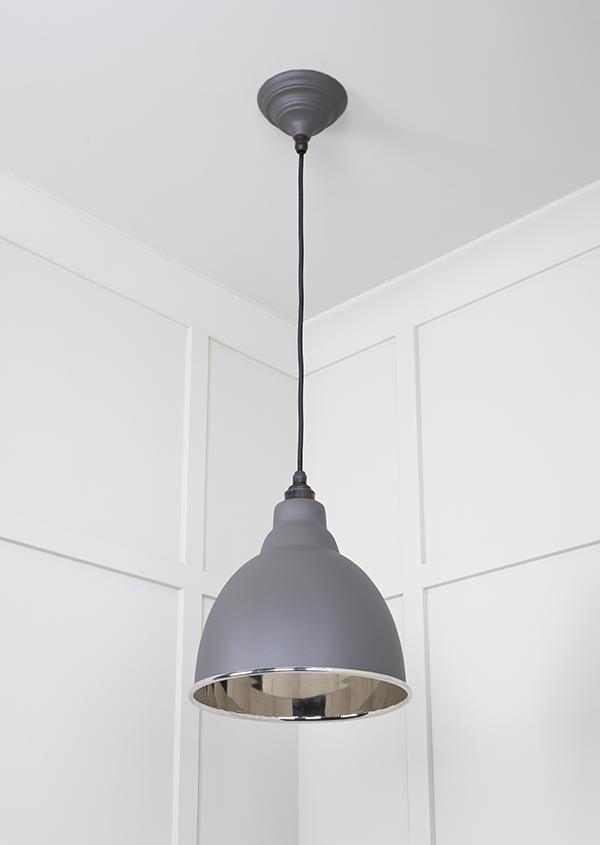 Smooth Nickel Brindley Pendant