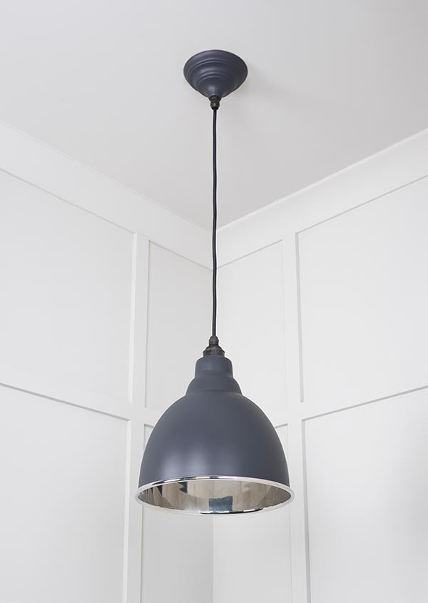 Smooth Nickel Brindley Pendant