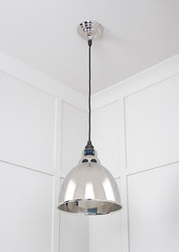 Smooth Nickel Brindley Pendant