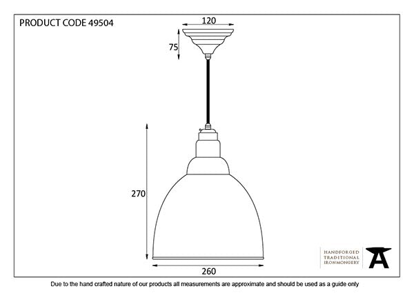 Smooth Nickel Brindley Pendant