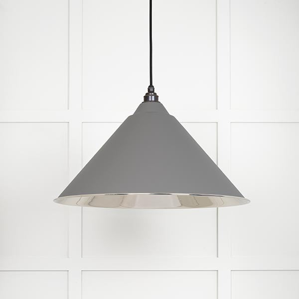 Smooth Nickel Hockley Pendant