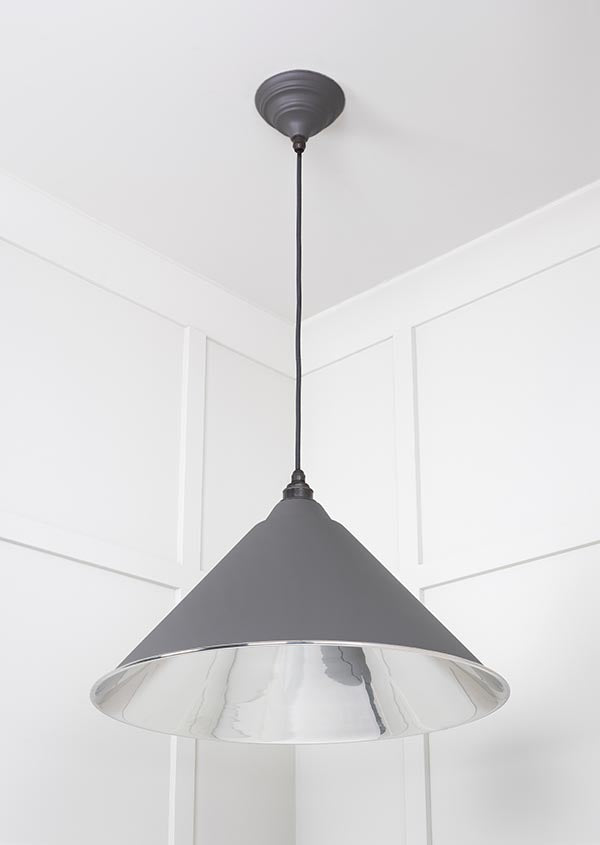 Smooth Nickel Hockley Pendant