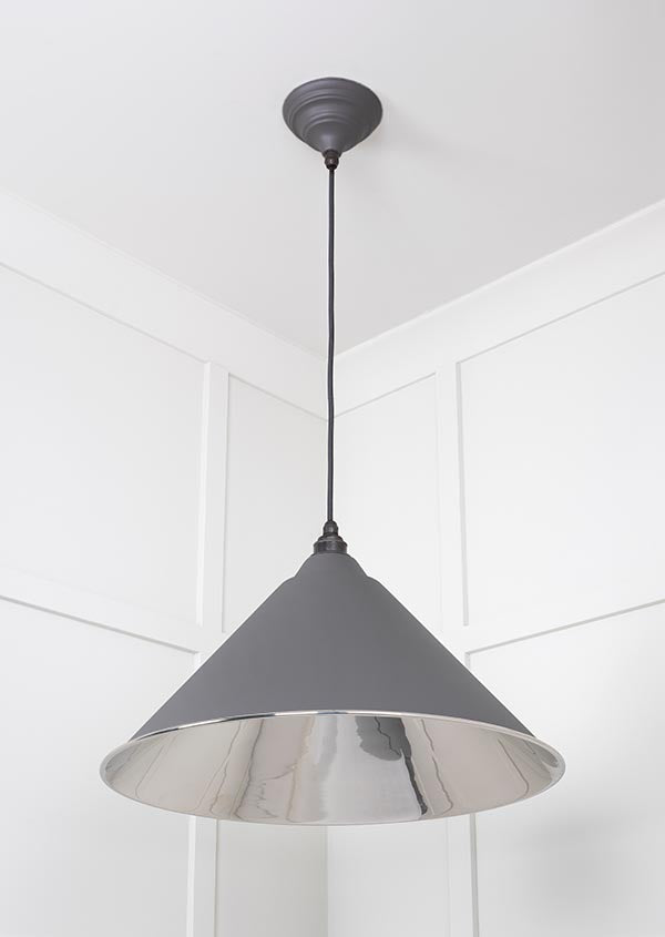 Smooth Nickel Hockley Pendant