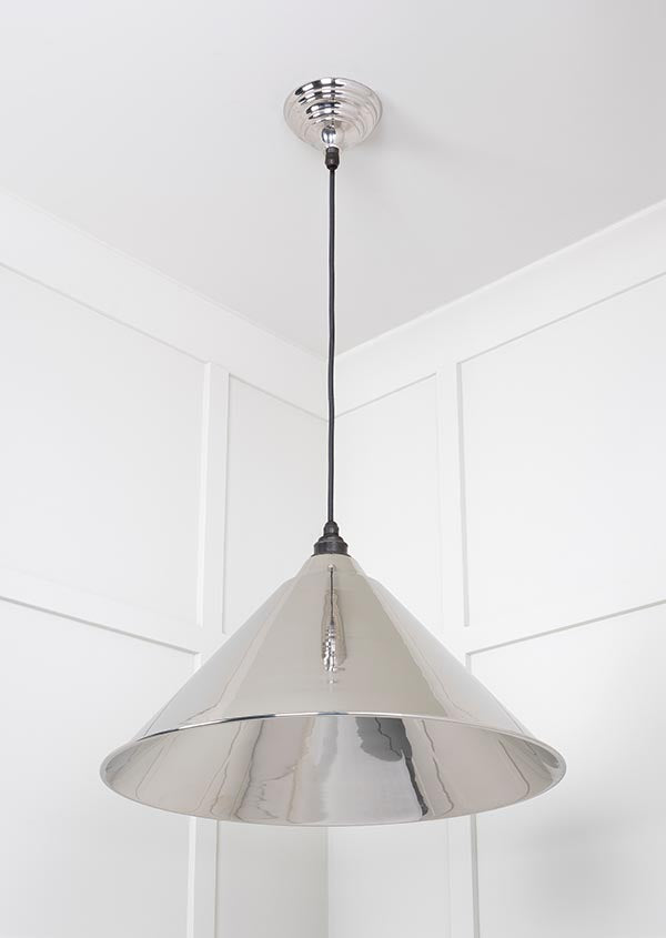 Smooth Nickel Hockley Pendant