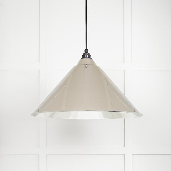 Smooth Nickel Hockley Pendant