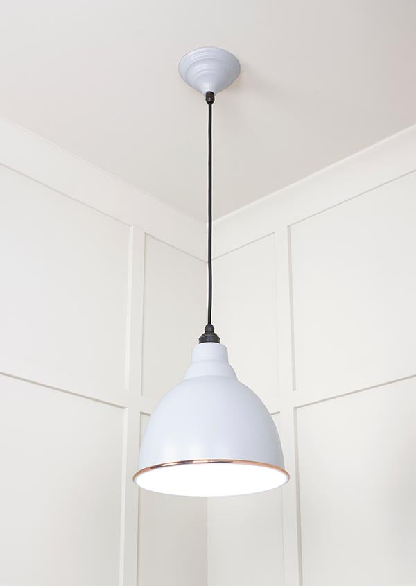 White Gloss Brindley Pendant