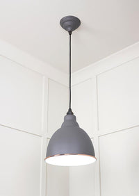 White Gloss Brindley Pendant