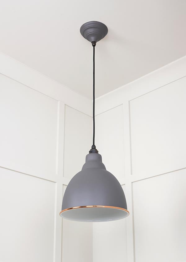 White Gloss Brindley Pendant