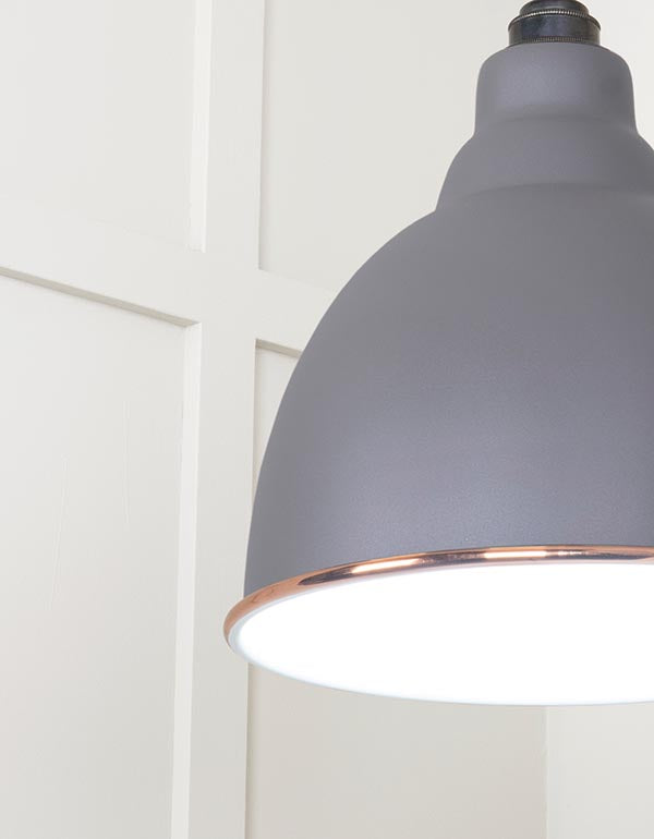 White Gloss Brindley Pendant