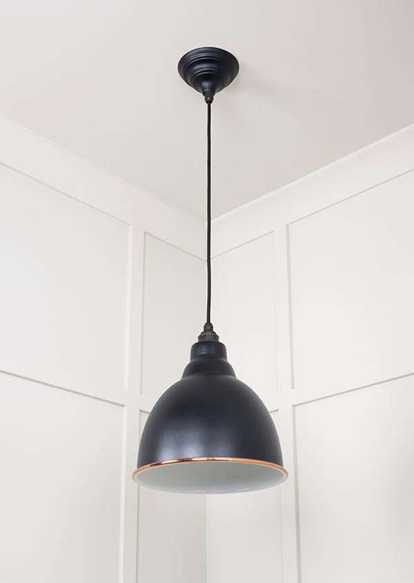 White Gloss Brindley Pendant