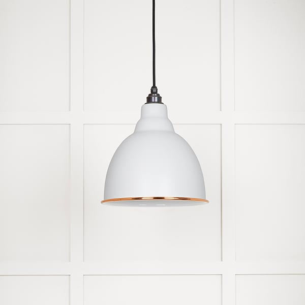 White Gloss Brindley Pendant