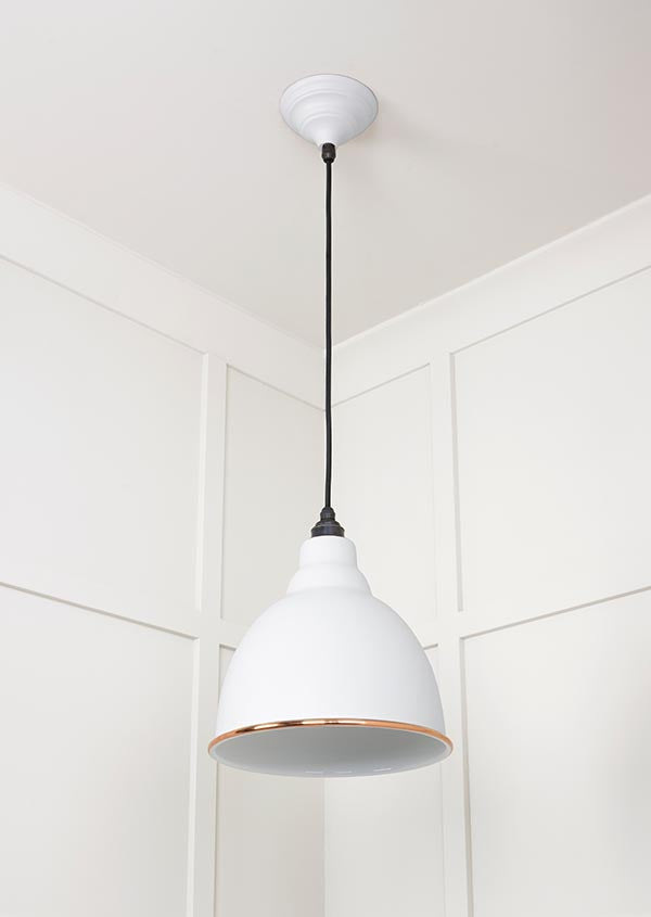 White Gloss Brindley Pendant