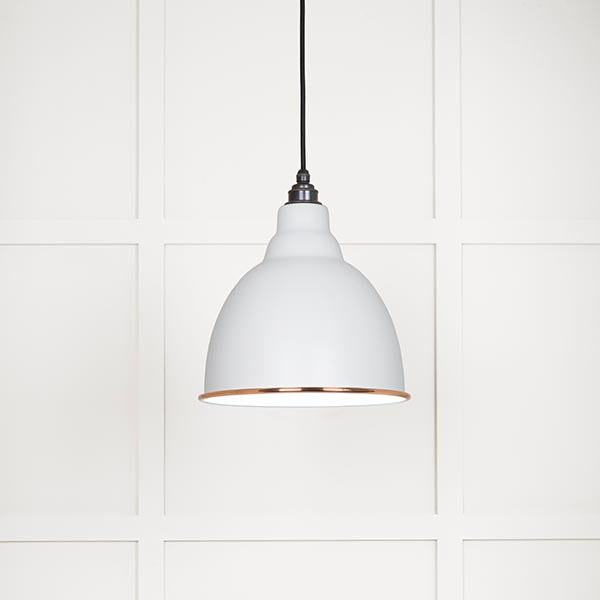 White Gloss Brindley Pendant