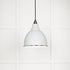 White Gloss Brindley Pendant