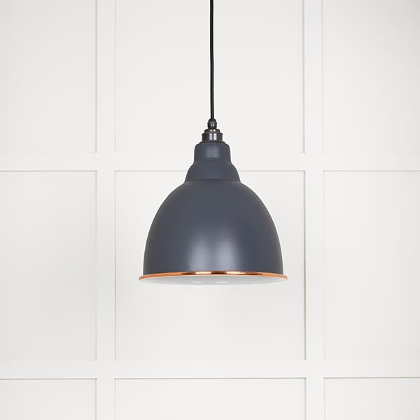 White Gloss Brindley Pendant