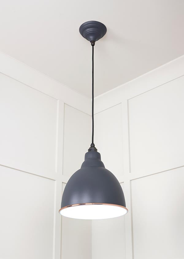 White Gloss Brindley Pendant