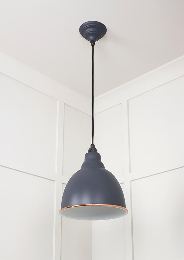 White Gloss Brindley Pendant