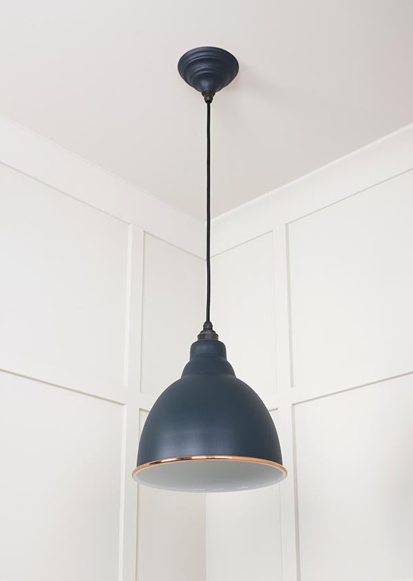 White Gloss Brindley Pendant