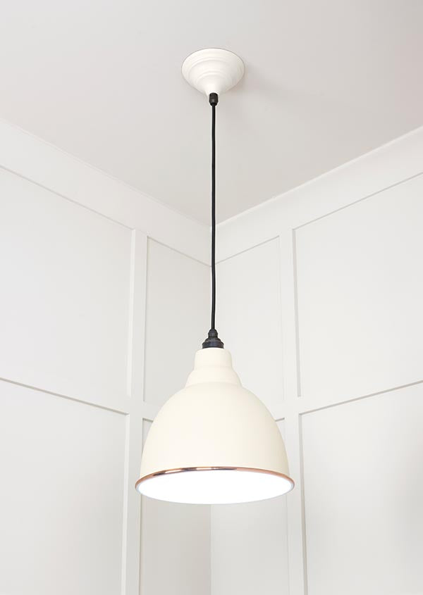 White Gloss Brindley Pendant