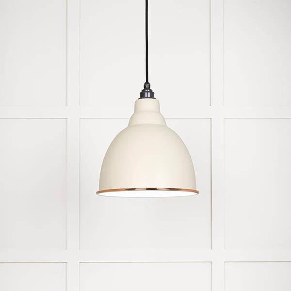 White Gloss Brindley Pendant