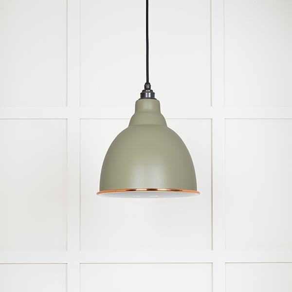 White Gloss Brindley Pendant