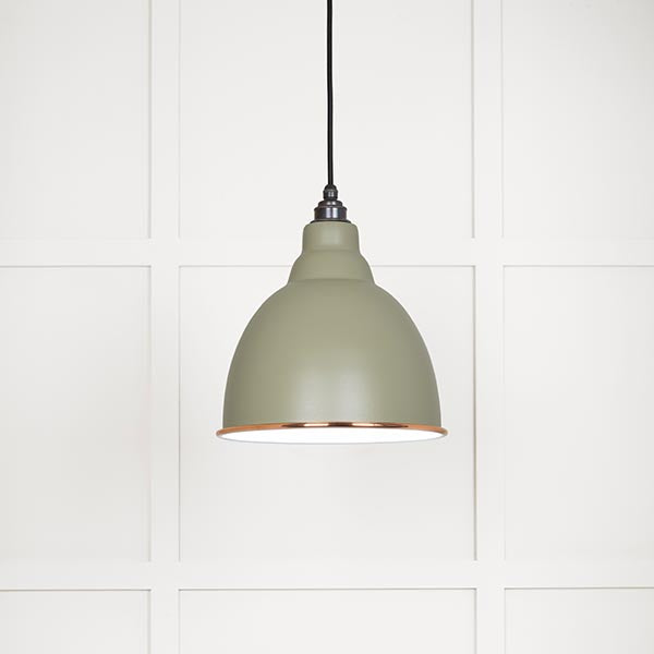 White Gloss Brindley Pendant