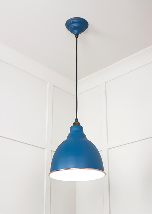 White Gloss Brindley Pendant