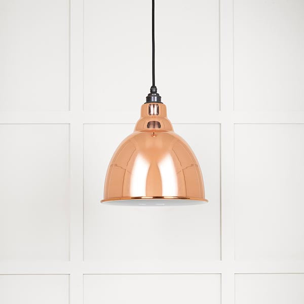 White Gloss Brindley Pendant