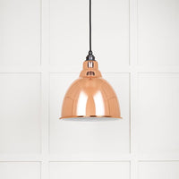 White Gloss Brindley Pendant