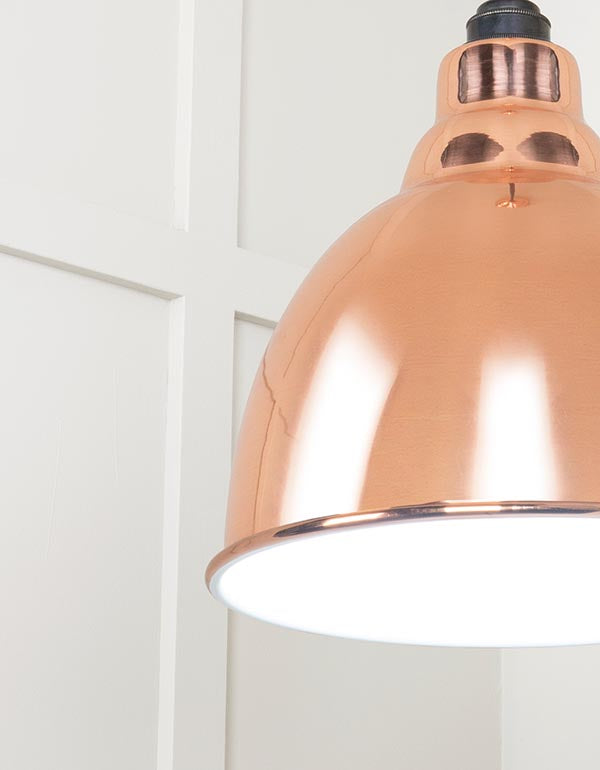 White Gloss Brindley Pendant