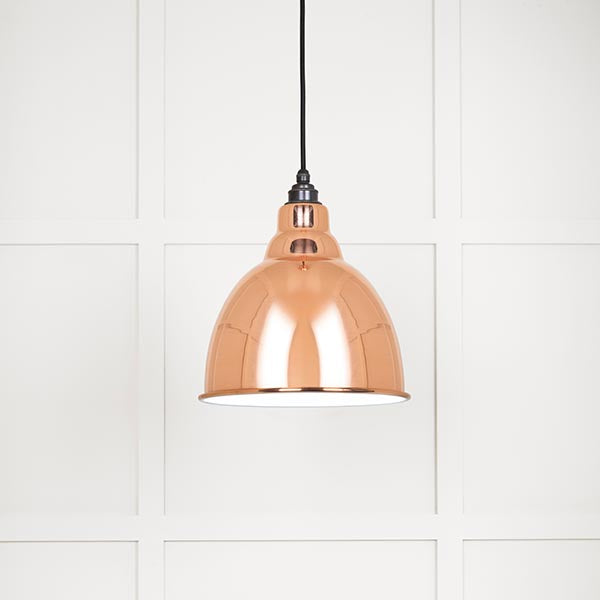 White Gloss Brindley Pendant