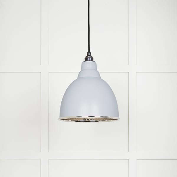 Hammered Nickel Brindley Pendant