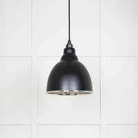 Hammered Nickel Brindley Pendant