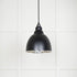 Hammered Nickel Brindley Pendant